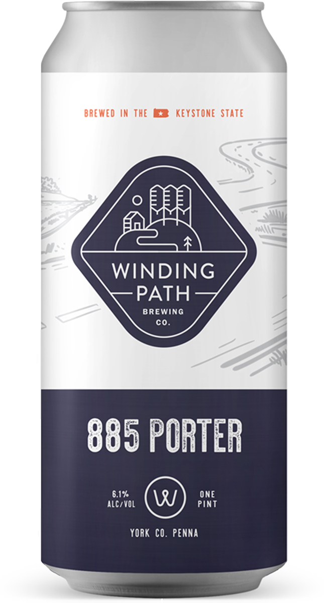 Winding Path Brewing Co. Can: 885 Porter