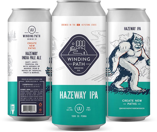 Winding Patch Brewing Co Cans: Hazeway IPA