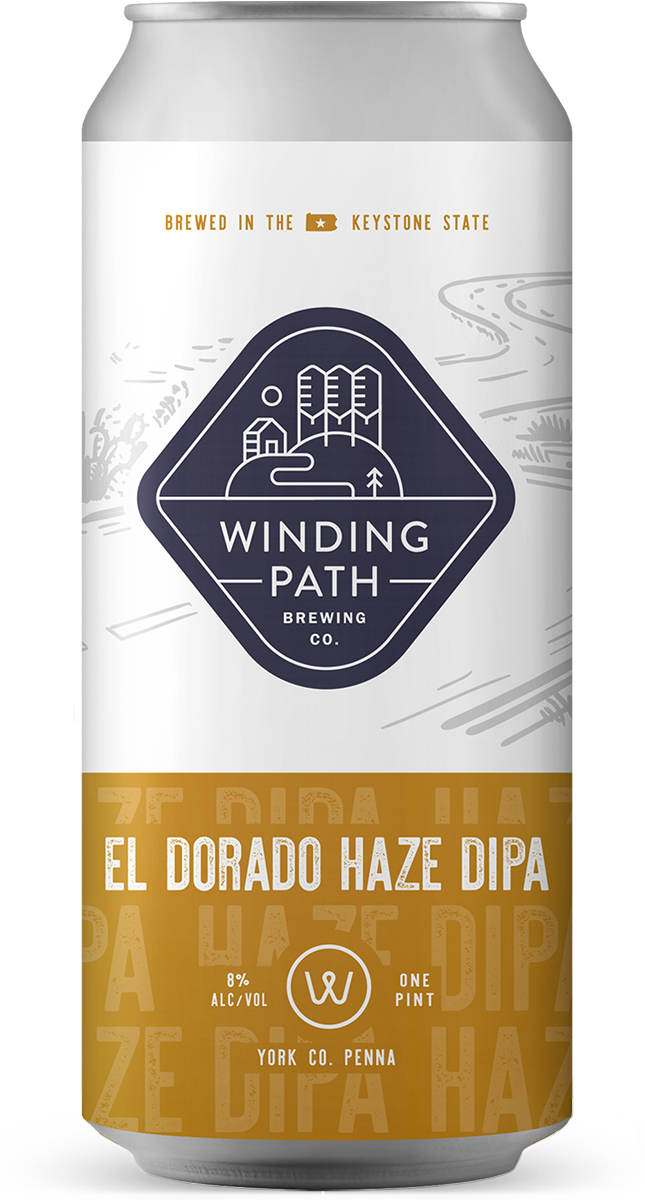 Winding Path Brewing Co. Can: El Dorado Haze DIPA