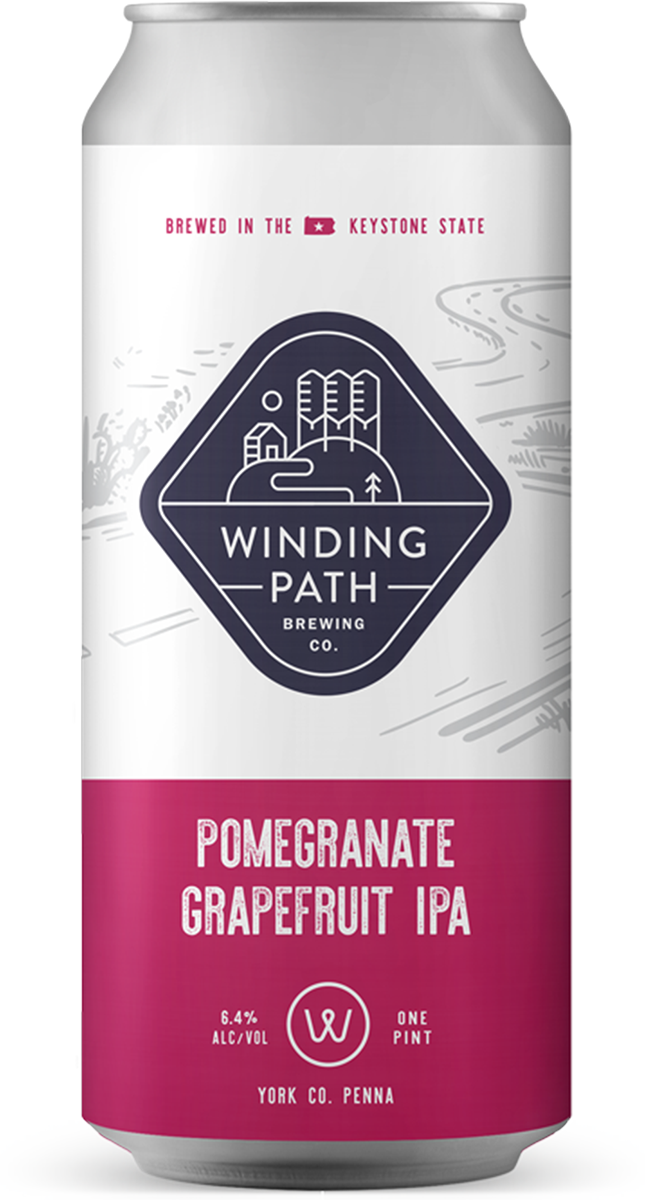 Winding Path Brewing Co. Can: Pomegranate Grapefruit IPA