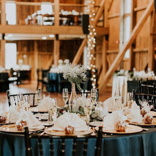 The Barn set up for event