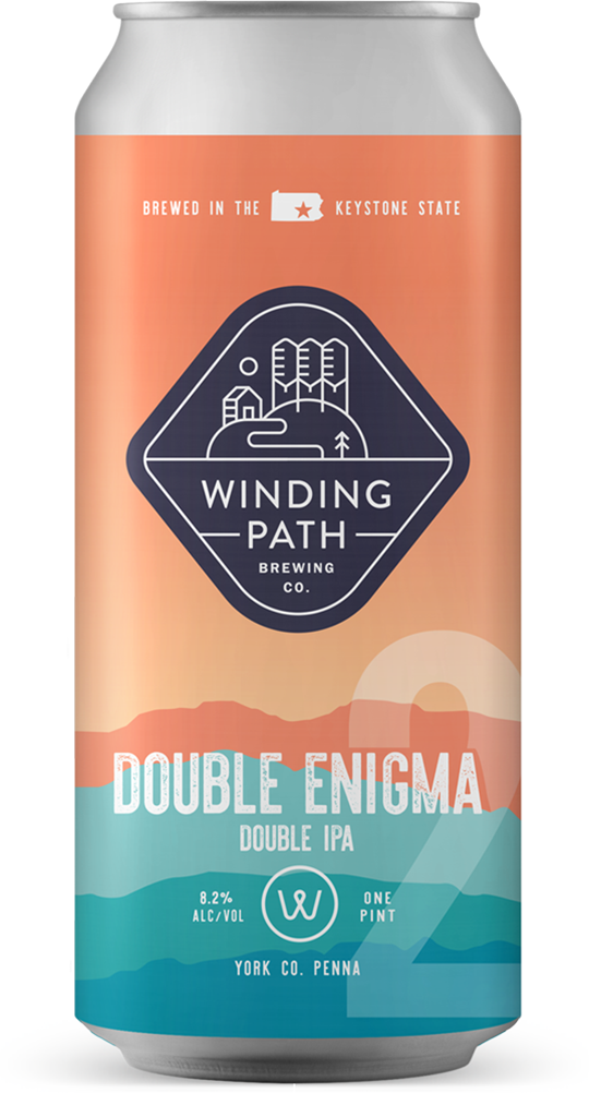 Winding Path Brewing Co. Can: Double Enigma DIPA