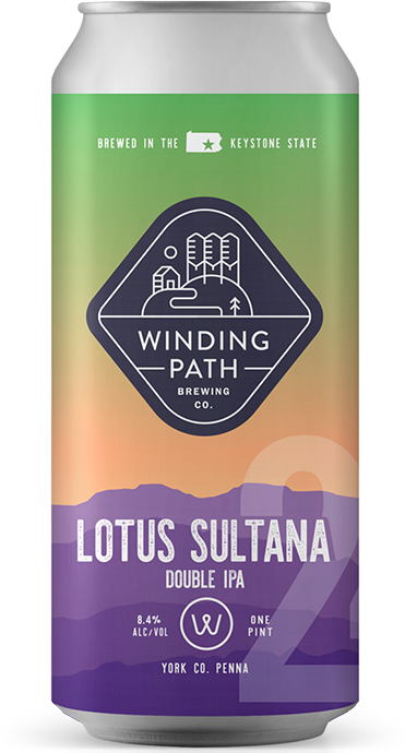 Winding Path Brewing Co. Can: Lotus Sultana DIPA