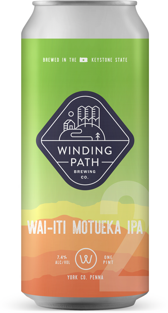 Winding Path Brewing Co. Can: Wai-iti Motueka DIPA
