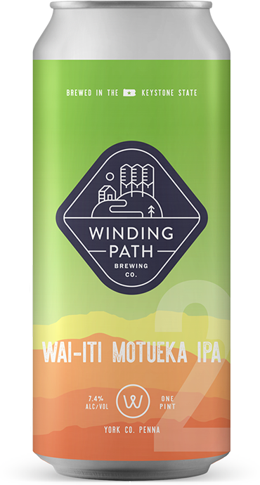 Winding Path Brewing Co. Can: Wai-iti Motueka DIPA