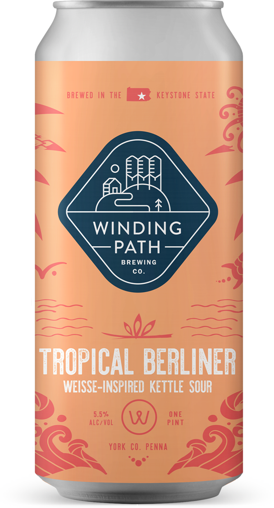 Winding Path Brewing Co. Can: Tropical Berliner